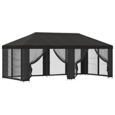 Altana z bokami 6 x 3 m antracytowy Poliester i Stal 190