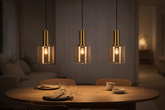 Lampa wisząca nad wyspę kuchenną, trzy zwisy K-5877 z serii AIGO