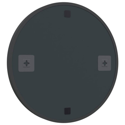 vidaXL Lustro ścienne, czarne, 50 cm