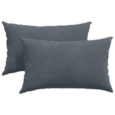 Poduszki na sofę 2 pcs ciemno szary 50 x 30 cm