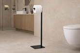 Czarny stojak na papier toaletowy KS-45 PAPER STAND z serii KAJA HOME