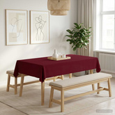 Obrus stołowy 5 szt. Czerwone wino 140 x 200 cm Poliester