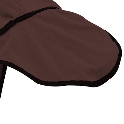 Koc dla Koni Pełny Ciemny Brąz 135 cm Polar poliesterowy