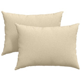 Poduszki na sofę 2 pcs Kremowy 70 x 50 cm tkanina