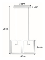 Lampa wisząca K-4032 z serii LAVAYA