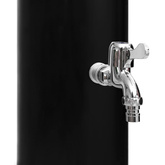 Ogrodowy prysznic solarny z końcówką prysznicową i kranem, 40 L