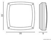 Plafon zewnętrzny 91022-AL