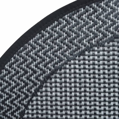 vidaXL Dywan na zewnątrz, szary, ?120 cm, PP wariant 7