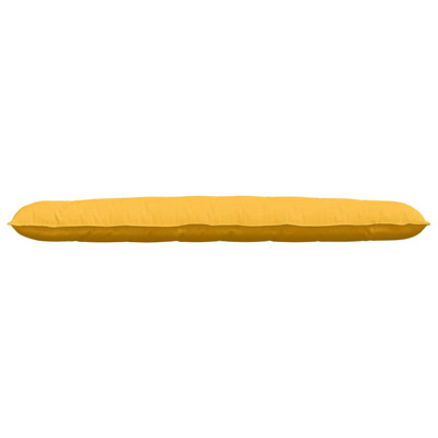 Poduszka na plecy Jasnożółty 200 x 50 cm Tkanina sztruksowa