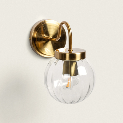 Kinkiet zewnętrzny złoty klasyczny Abruzzo Simone E27