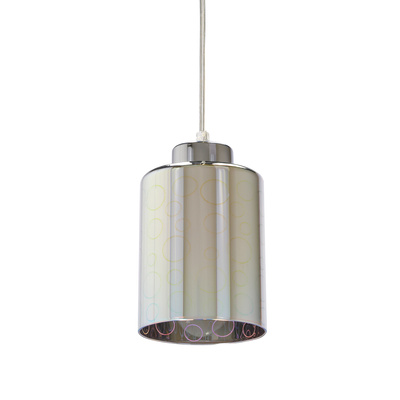 Lampa wisząca chrom klosz 3D regulowana wysokość Nocturno Candellux 31-57686