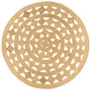 vidaXL Dywan pleciony ręcznie z juty, 240 cm