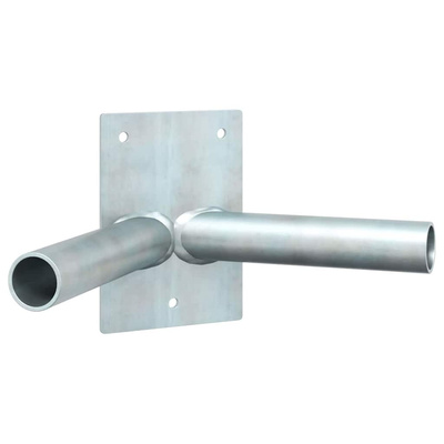 Uchwyt na maszt flagowy Srebrny 11,5 x 7,5 x 0,2 cm Stal