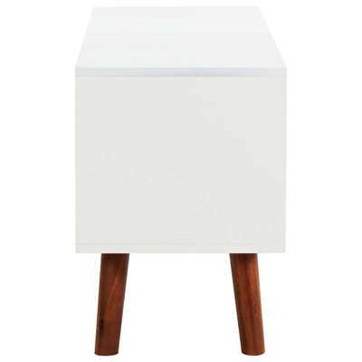 vidaXL Szafka pod TV, 110x35x50 cm, lite drewno akacjowe i MDF