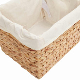 Kosze do przechowywania 3 pcs Naturalny Hiacynt wodny