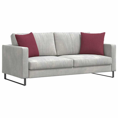 Poduszki na sofę 2 pcs Czerwone wino 45 x 45 cm tkanina