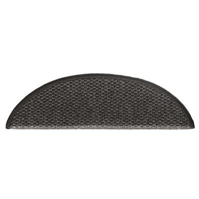 Samoprzylepne nakładki na schody, 15 szt., 56x17x3 cm, antracyt