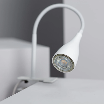 Lampa z Klamrą Biała Abruzzo Vincenzo GU10