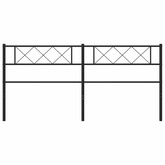 Metalowe wymienne wezgłowie, czarne, 200 cm