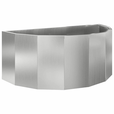 Donica Srebrny 90 x 45 x 35 cm Stal Galwanizowana