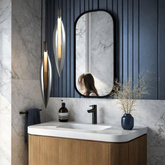 Lampa wisząca Nordic szklana transparentna tuba pojedyncza do salonu
