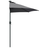 Parasolka ogrodowa Antracyt 294 x 150 x 223 cm Poliester i Stal