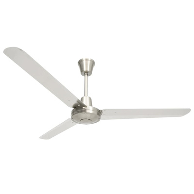 vidaXL Wentylator sufitowy, 142 cm, srebrny