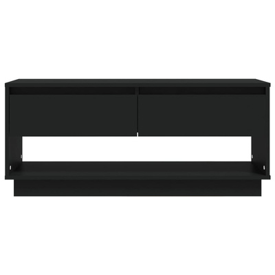 vidaXL Szafka pod TV, czarna, 102x41x44 cm, materiał drewnopochodny