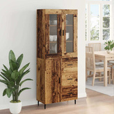 Highboard 2 szt. Stare drewno 69,5 x 34 x 180 cm
