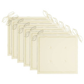 vidaXL Składane krzesła ogrodowe z poduszkami, 6 szt., drewno tekowe