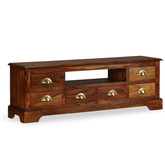 vidaXL Szafka pod TV z drewna sheesham, 120 x 40 x 30 cm