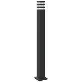 Zewnętrzna lampa stojąca, czarna, 110 cm, aluminium