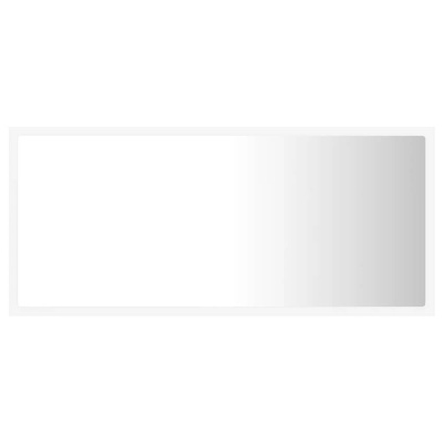 vidaXL Lustro łazienkowe z LED, białe, 90x8,5x37 cm, akryl