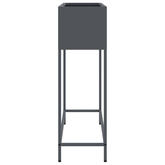 Podwyższona doniczka ogrodowa Antracyt 100 x 26 x 82 cm Stal