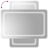 vidaXL Lustro łazienkowe z LED, 50x80 cm