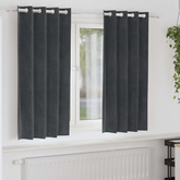 Zasłony zaciemniające 2 pcs Jasnoszary 140 x 175 cm Aksamit