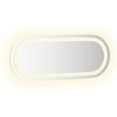 vidaXL Lustro łazienkowe z LED, 50x20 cm, owalne