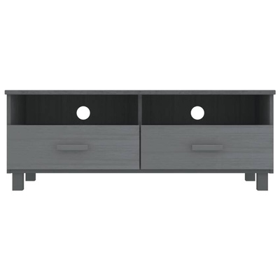 vidaXL Szafka pod TV HAMAR, ciemnoszara, 106x40x40 cm, drewno sosnowe