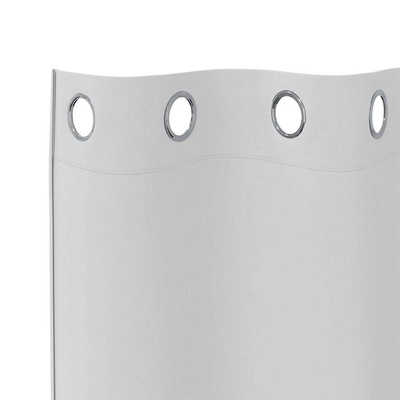 Firany blackout z kółkami 2 pcs Jasnoszary 175 x 140 cm