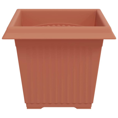 Kwadratowa doniczka na kwiaty 6 pcs Czerwony ceglasty