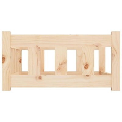 Legowisko dla psa, 75,5x55,5x28 cm, lite drewno sosnowe vidaXL
