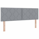 Łóżko z pojemnikiem i materacem LED jasnoszary 160 x 200 cm
