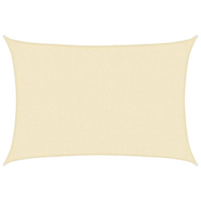 Żagiel przeciwsłoneczny, 160 g/m?, kremowy, 2,5x3,5 m, HDPE