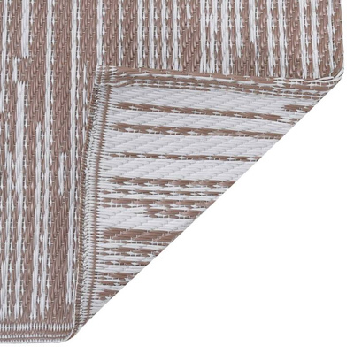 Dywan na zewnątrz, brązowy, 120x180 cm, PP vidaXL