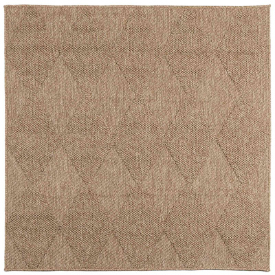 Dywany pokojowe Kwadrat AGIRA Naturalny 200 x 200 cm Poliester