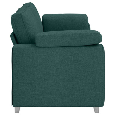 Sofa 3-osobowa Ciemna zieleń 220 cm tkanina