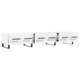 vidaXL Szafka pod TV, biała, 150x36x30 cm, materiał drewnopochodny wariant 5