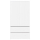 Szafa ALTA, biała, 90x55x170 cm, lite drewno sosnowe