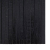 vidaXL Dywan prostokątny, czarny, 70x300 cm, bambusowy
