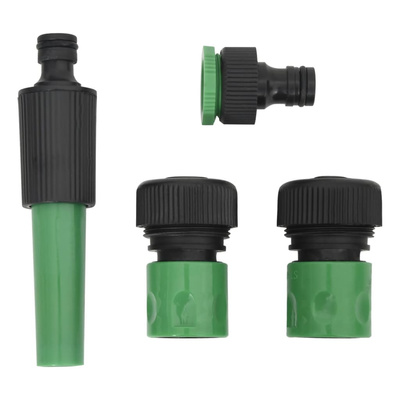 Wąż ogrodowy z zestawem złączek, zielony, 0,9", 50 m, PVC